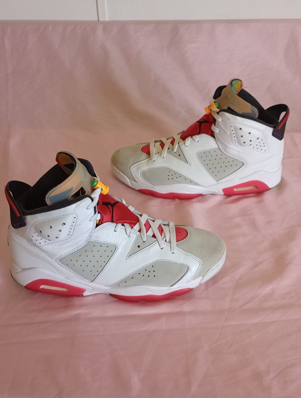 Jordan Air Jordan 6 Retro “Hare” 2020 White Red Gray Men’s Size 12